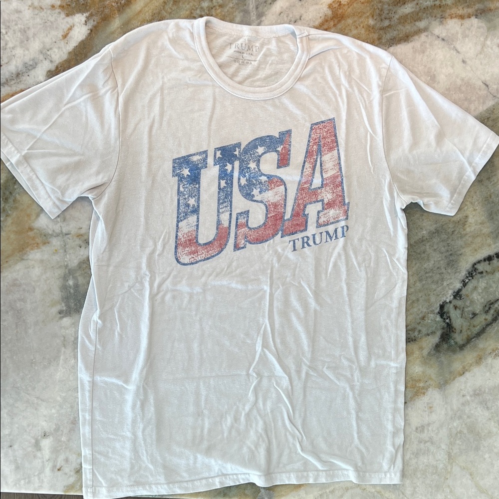 TRUMP brand White USA Graphic T-Shirt